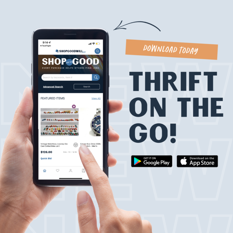 Thrift on the Go! Download today.